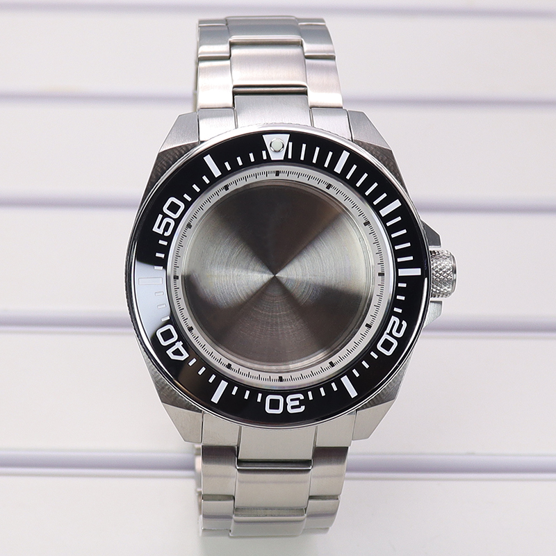 Seiko Watch 5 Sports - 43.8mm Silver Modified Samurai Diving Watch
