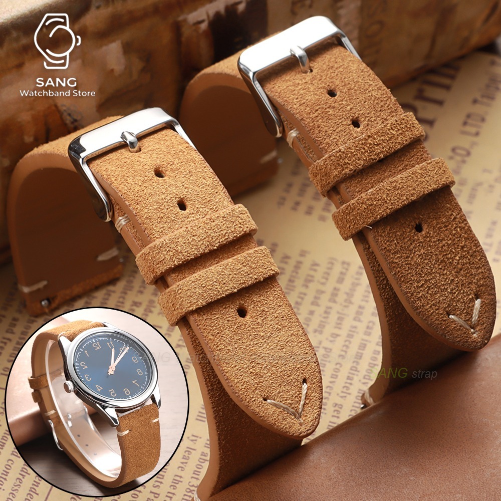 Leather Strap Quick Release - 14/16/18/19/20/21/22mm Quick Release Suede Strap Calfskin