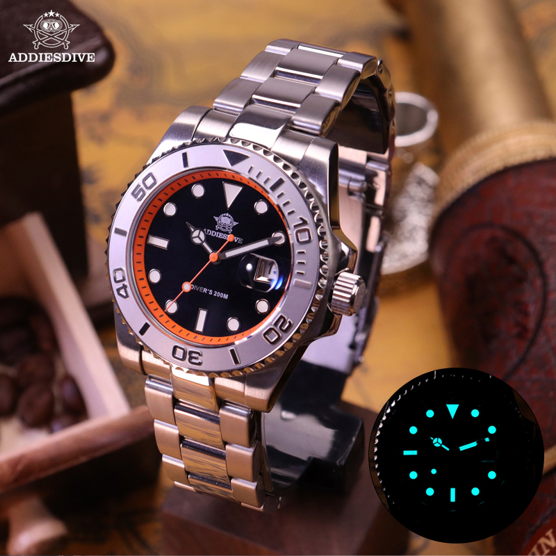 Rolex Watch Submariner - ADDIESDIVE Men's Dive Watch 200m Water