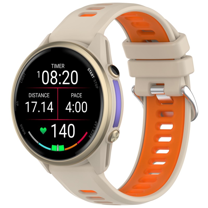 Two Color Silicone Strap 22MM  - Silicone Watch Band 22Mm review and price