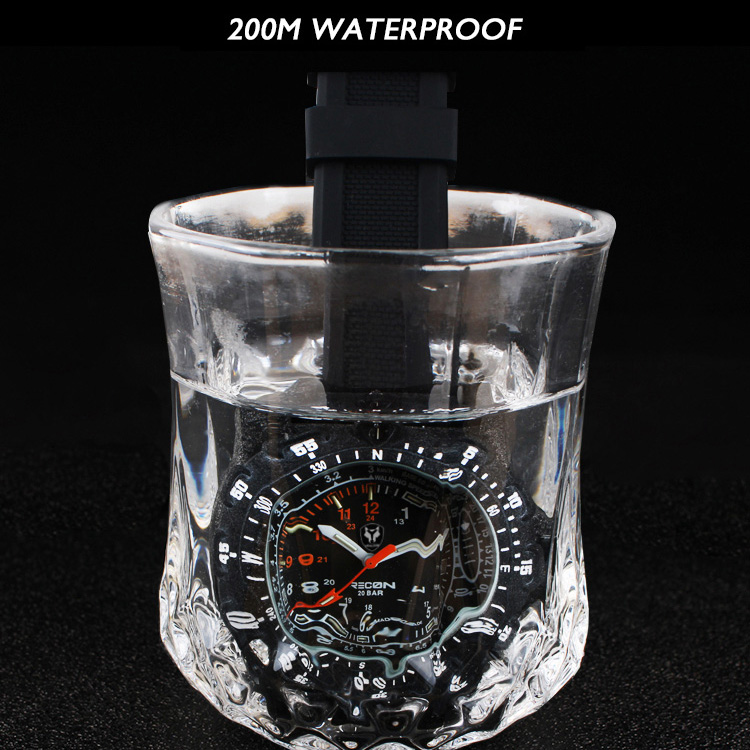 Hnlgnox Mens Pilot Watches Spo - Rubber Strap Diver review and price
