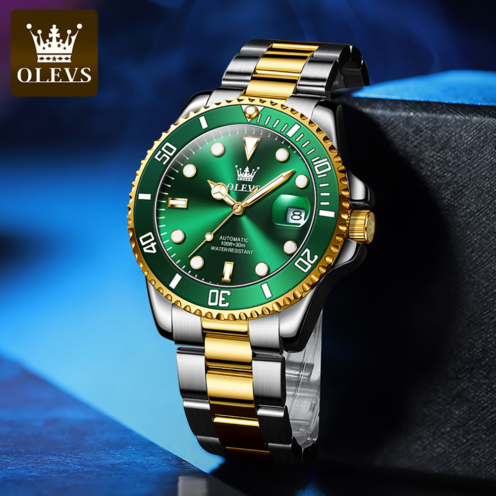 OLEVS 6650 Mechancial Watch fo - Rolex Watch Submariner review and price