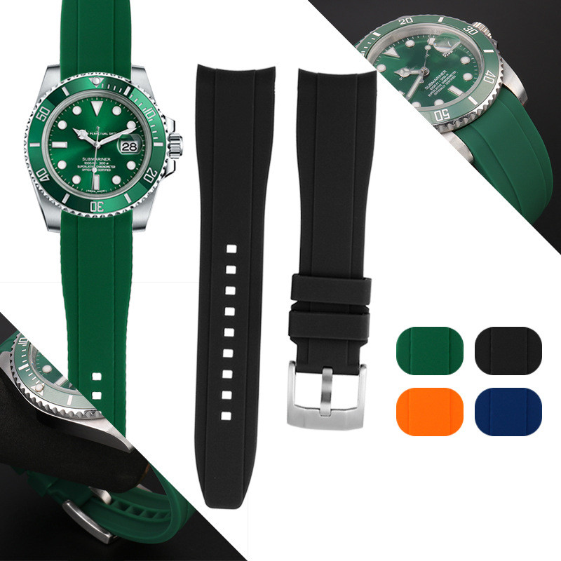 Curved Interface Rubber Strap  - Rolex Watch Submariner review and price
