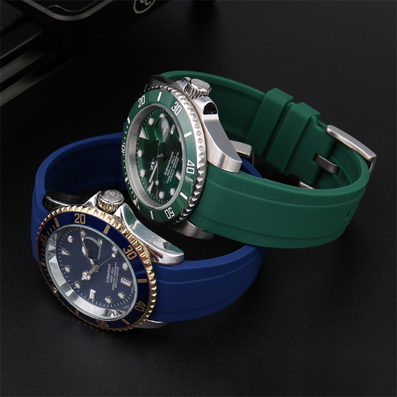 Curved Interface Rubber Strap  - Rolex Watch Submariner review and price