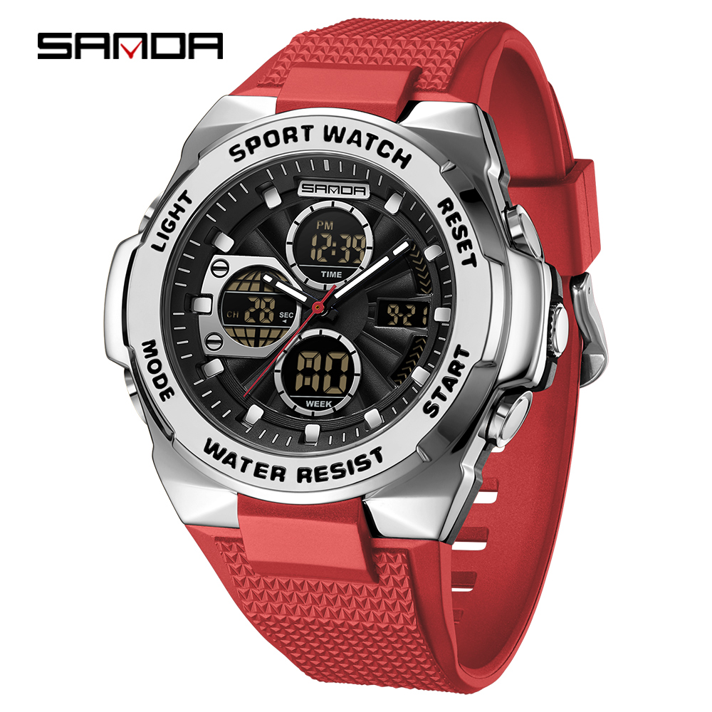 Sanda 3378 Men and women's qua - Rubber Strap Diver review and price