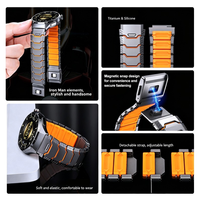 22mm Titanium Rubber Strap for - Silicone Watch Band 22Mm review and price