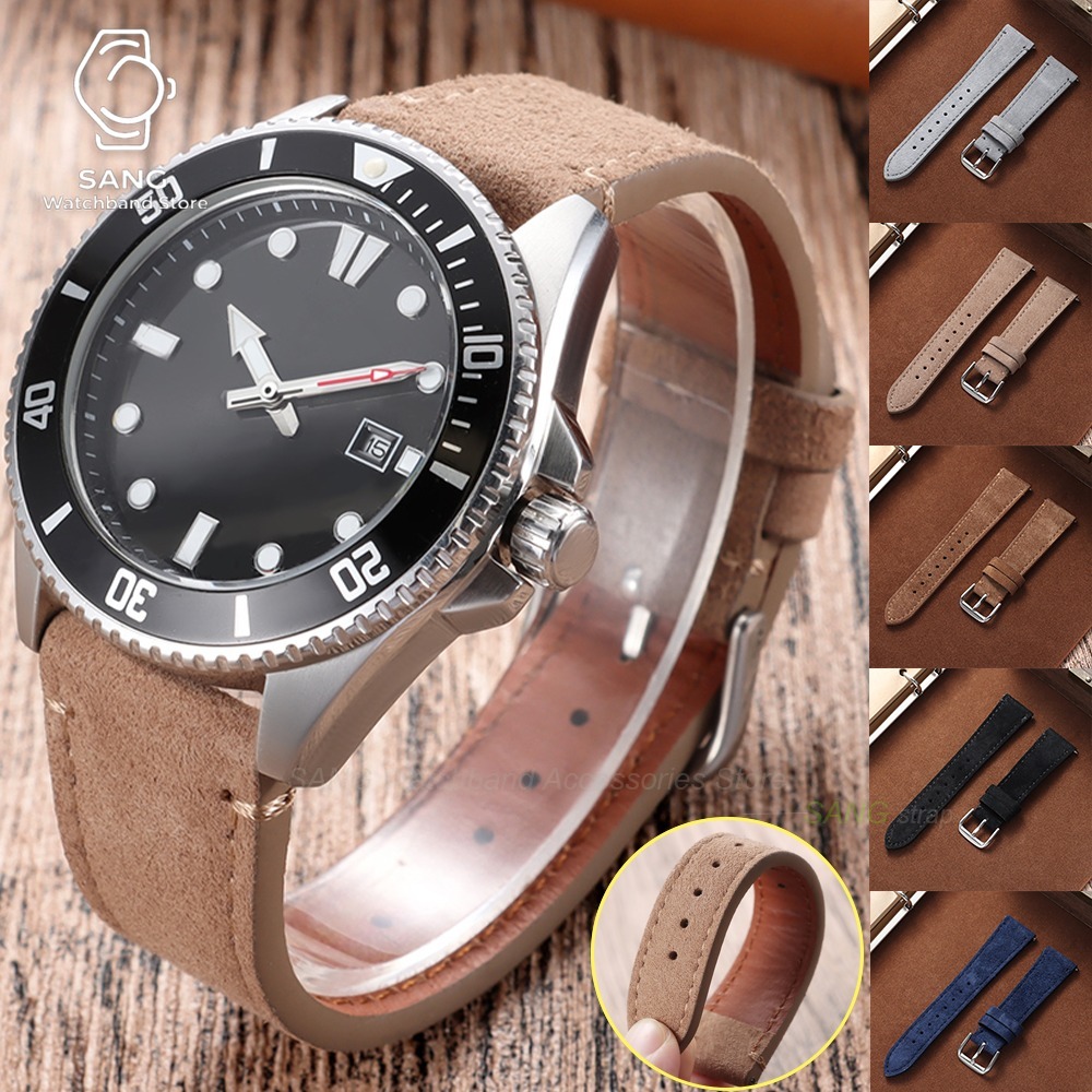 20mm 22mm Universal Men Women  - Suede Strap Watch review and price