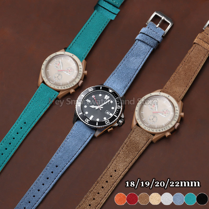 Vintage Suede Leather Strap 18 - Suede Strap Watch review and price