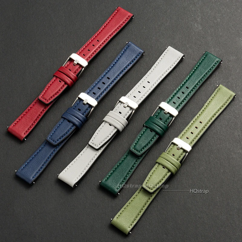 Ultra-thin Leather Watch Band  - Leather Strap Quick Release review and price
