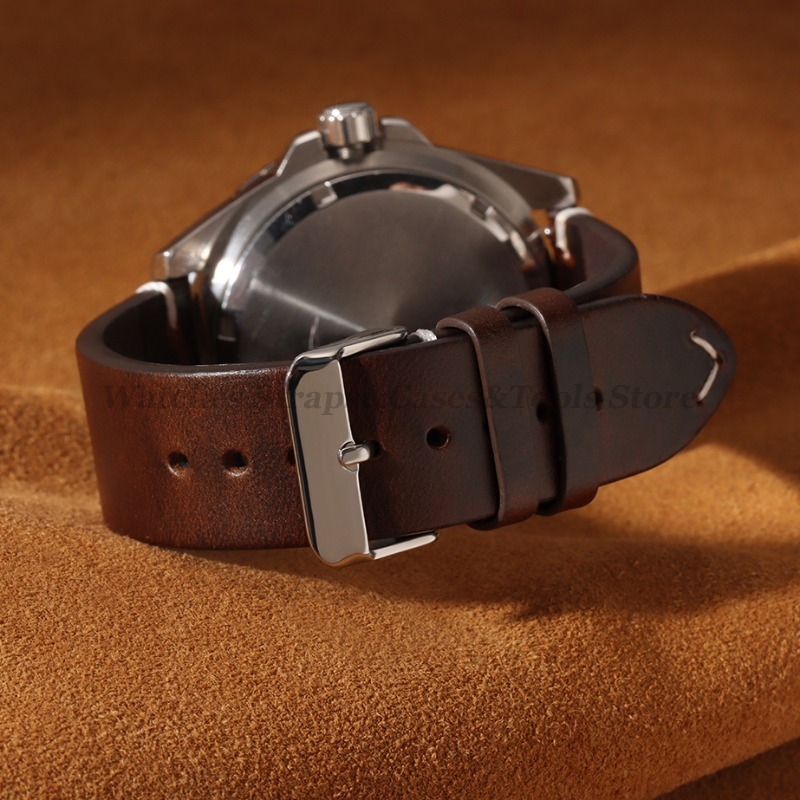 Handmade Retro Oil Wax Genuine - Leather Strap Quick Release review and price