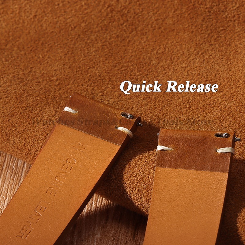 Handmade Retro Oil Wax Genuine - Leather Strap Quick Release review and price