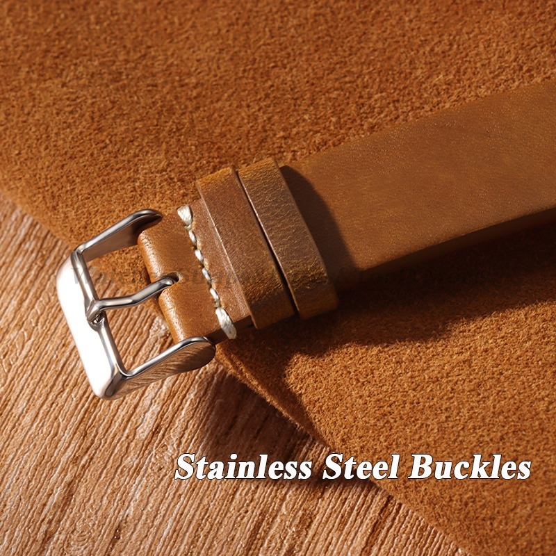 Handmade Retro Oil Wax Genuine - Leather Strap Quick Release review and price