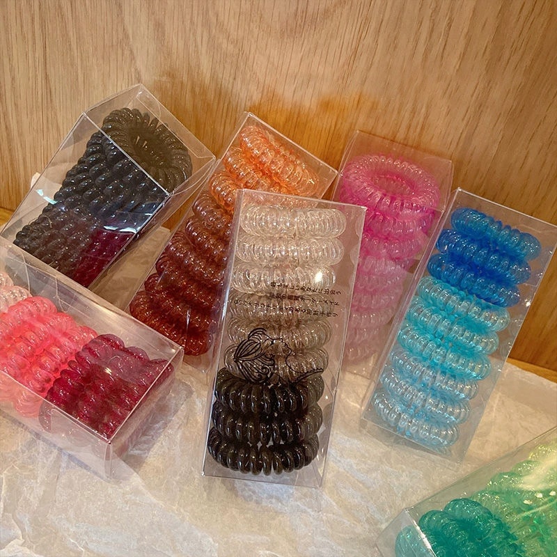 9 Pcs/Box Telephone Wire Elast - Silicone Band Women review and price